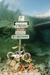 Not a wreck, but this signpost was made underwater in Mor... by Michael Grebler 